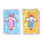 SmallBerry™ Newborn Baby Godadi Bedding Set with Mattress | Multi-Color & Design for Infants | Pack of 2 | Cozy Nursery Essentials for Your Precious Bundle of Joy (Yellow&Blue)