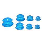 Silicone Cupping Therapy Cups Set - Professional Silicone Vacuum Suction Home Cupping Cups to Prevent Cellulite and Muscle Joint Pain, Fascia and Body Relaxation (7 Cups - 1*XL, 2*L, 2*M, 2*S Size)