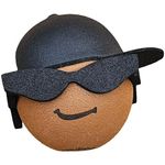 Coolballs Cool Dude with Black Sideways Hat Car Antenna Topper/Antenna Ball (Limited Edition Style)