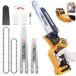 Mini Chainsaw Cordless Fit for Dewalt Battery 20V MAX, NEOTEC 6 Inch & 8 Inch Electric Chainsaw with Auto Oiler & Tool-Free Tensioner, Brushless Saw for Tree Trimming,Branch Pruning (NO Battery)