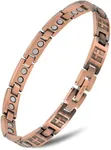 MagnetRX® Copper Cross Bracelets for Women – Effective Magnetic Womens Bracelet with Cross – Adjustable Cross Bracelet with Included Sizing Tool (Cross Style)