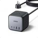 UGREEN 65W USB C Charger, Nexode USB C Power Bar, Charging Station with 3 AC Outlets, 2 USB C, 2 USB A, 6ft Extension Cord Charging Station Compatible for MacBook Pro/Air, iPhone 15, iPad