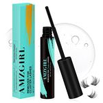 Eyelashes Glue Lash Bond And Seal for Clusters Mascara Wand AMZGIRL Eyelash Adhesive Diy Extension at Home Strong Hold 72 Hours Waterproof (5ml+5ml), Black Bond and Clear Seal, Pack of 1