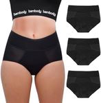 Bambody Absorbent Panty: Period Panties | Maternity and Postpartum Underwear, 3 Pack: Black, 9