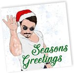 Salt Bae Funny Christmas Cards, Seasons Greetings, Christmas Card for Her, For Him, Sister, Best Friend, Mum, Funny Christmas Cards, Meme