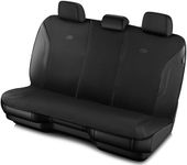 Skechers™ Memory Foam Car Seat Covers, Leather Seat Covers with Thick Memory Foam, Black Air Cool Bear Seat Covers, Automotive Comfort and Protection for Most Cars, Van,Trucks, SUVs(Rear,Black), SK01B029-