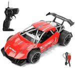 The Toys Hub Cool Remote Control Sports Car High Speed Stunt RC Car Alloy Rechargeable Toy RC Car Dirty Style Racing Toy, Remote Control, Red, for Kids and Adults