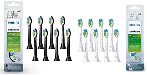 Philips Sonicare W2 Optimal White Standard-Bürstenköpfe für Schallzahnbürste, 8 Stück & Sonicare W2 Optimal White Standard-Bürstenköpfe für Schallzahnbürste