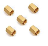 Meltec Brass Female To Female Hex Connectors 2 in Pack (1" Inch BSP to 1" Inch BSP)