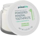 Primal Life Organics Dirty Mouth Toothpowder, Tooth Cleaning Powder, Flavored Essential Oils, Hydroxyapatite, Natural Kaolin, Bentonite Clay, USE: 60+ Brushings, Paleo, Organic, Vegan Spearmint 0.25oz