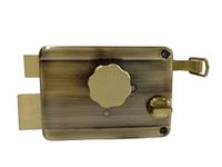 Europa Nilesh Timber and Hardware Brass 8010 AB Main Door Lock Inside Opening 14 Pins Dimple Keys (Gold)