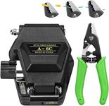 2pcs high-Precision Optical Fiber Cleaver A-6C Fiber Cleaver 16 Cutting Points Suitable for 0.25mm 0.9mm 3.0mm Fiber Ribbon high-Precision Adjustable Three Port Fiber Stripping Pliers FTTH Fiber Tool