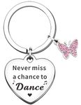 TTOVEN Dancer Gifts for Women Dance Teacher Gifts Inspirational Dancer Keyring for Friends Sister Daughter Dance Recitals Dance Teams Graduation Gifts Ballet Jazz Hip Hop Latin Dancer Gifts keyring