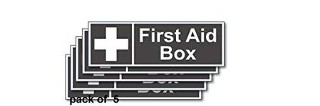 999Store office supplies sunboard First Aid Box sticker signage Sign Board Black 30X10Cm