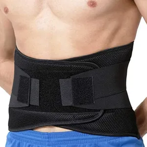 NeoTech Care Adjustable Compression Back Brace Lumbar Support Belt, Black, Size XL