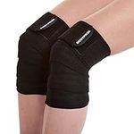 Bodyprox Knee Wrap 2 Pack for Squats, Weightlifting, Powerlifting, Leg Press, and Cross Training,Knee Support for Men and Women