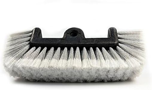 CARCAREZ 12" Car Wash Brush with Soft Bristle for Auto RV Truck Boat Camper Exterior Washing Cleaning, Grey