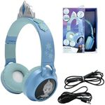 LEXIBOOK, The Snow Queen, Wireless and wired 2-in-1 headset with tiara, sound limited to 85 dB, light effects, foldable, adjustable, rechargeable, HPBT015FZ