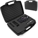 CASEMATIX Travel Case Compatible with Zoom H8 Handy Recorder or Zoom R4 MultiTrak 32 Bit Float Recorder - Hard Shell Carrier for Audio Recorders and Accessories with Customizable Foam, Case Only