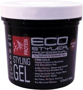 Eco Style Styling Gel Super Protein, Black, 16 Ounce