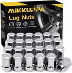 MIKKUPPA M14x1.5 Lug Nuts - One-Piece Chrome OEM Factory Style Large Acorn Seat Lug Nuts 7/8" Hex Replacement for Most Chrysler Dodge Jeep Ram Vehicles 24pcs Replace OEM 611-330