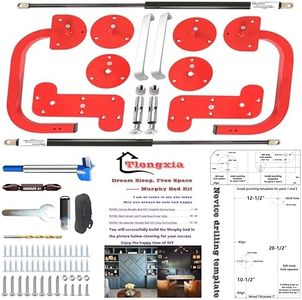 Tlongxia 【Horizontal-Queen】 Murphy Bed Hardware with Coarse Gas Bumper Spring Frame Concealed Murphy Bed Kit Mattress for Semi-Automatic Foldable Cabinet Closet Bed Room Study Murphy Bed Kit DIY