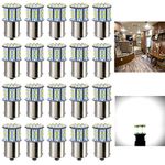 Antline 1156 1141 1003 7506 BA15S LED Bulbs Xenon White 20-Packs, Super Bright 3014 50-SMD LED Replacement for 12 Volt RV Camper Trailer Boat Trunk Interior Light Bulbs