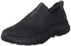 Skechers Men's Gowalk 6-Stretch Fit Slip-on Athletic Performance Walking Shoe, Black, 10.5 X-Wide