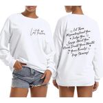 ALAPUSA Let Them Misunderstand You Sweatshirt | Inspirational Unisex Graphic Tee | Motivational Long Sleeve Shirt White S