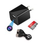 IFITech IFIADPTCAM 1080p USB Charger Type Hidden Camera with 64GB SD Card | Video Audio Recording | Home Security spy Camera | Support Maximum 128GB SD Cards | Ideal for Home/Office Monitoring