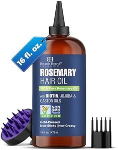 Botanic Hearth Hair Oil for Hair Growth | Rosemary Oil for Hair Growth with Biotin, Castor & Jojoba | Scalp Oil & Dry Scalp Treatment | Color Safe | All Hair Types | 16 Fl Oz