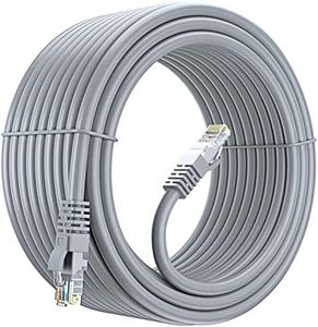 FEDUS 1000 MBPS 40 Meter High Speed RJ45 Cat5e Ethernet Patch Cable LAN Cable Internet Network Computer Cable Cord High Speed Gigabit Category 5 Wires for Modem, Router, Camera, LAN ADSL GRAY