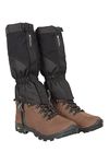 Mountain Warehouse Highland Gaiters - Waterproof Walking Boots Gaiters Jet Black Medium / Large