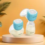 Infantso MELO (2-in-1 Wearable + Bottle) Hands-Free Electric Breast Pump for Breastfeeding |3 Modes, 15 Suction Levels, Digi-TouchScreen, TypeC Fast Charging, Free 8Pcs Soft Flange Sizes for better fit