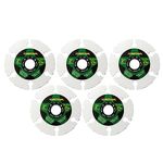 KURSTOL Cut Off Wheel for Wood Laminate Plastic - 5pcs 2 inch/50mm Wood Cutting Disc Arbor 3/8 in(10mm) Tungsten Carbide Cutting Blade for Rubber Plastic