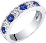 PEORA Created Blue Sapphire 4mm Mil