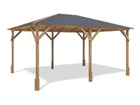 Dunster House Wooden Garden Gazebo 4 x 3 Heavy Duty Hot Tub Shelter Utopia 430