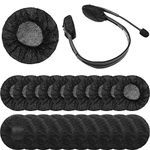 200 Pieces Sanitary Headphone Ear Cover Disposable Non-Woven Earpad Covers Headphone Covers for Most On Ear Headphones (Black, S, 6.5 cm/ 2.6 inch)