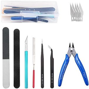 HSEAMALL 9 Pièces Outils de Modélisme Gundam Modèle Outils Kit Maquette Construction Modèle de Base Réparation et Fixation Hobby Building Craft Set