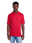 Jerzees Men's SpotShield Stain Resistant Polo Shirts (Short & Long Sleeve), True Red, 4X-Large