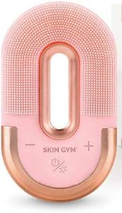 Skin Gym Vibrating Facial Cleansing Brush - Soft Silicone Scrubber, Face Massager, Exfoliator and Anti-Aging Skin Care Beauty Tool