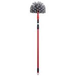 Jazooli Extendable Duster & Cobweb Brush - Telescopic Long Handled Duster & Cobweb Brush Extendable From 106cm - 173cm - Duster for Cleaning Crevice, Ceiling, Fan, Skirting & Gaps