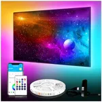 DAYBETTER TV LED Backlights, 8.2ft TV Light Strip for 32inch TV LED Strip Lights USB with Remote, LED Lights Music Sync RGB for Gaming Bedroom Room HDTV Mood Lighting Indoor