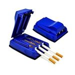 Vanvler Triple Cigarette Rolling Machine Manual Tobacco Roller Tube Efficient Tobacco Maker (Blue)