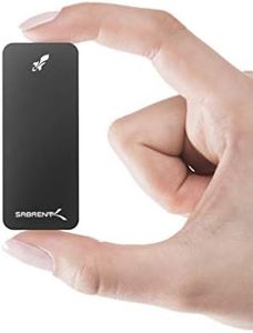 Sabrent Rocket Nano 2TB USB 3.2 10Gb/s External Aluminum SSD (Black) (SB-2TB-NANO-BLK)