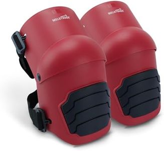 MELOTOUGH Knee Pads for Work,Construction,Flooring,Gardening-Comfortable and Flexible(Red)