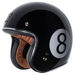 TORC (T50 Route 66 3/4 Helmet with Baller Graphic (Black, Small)