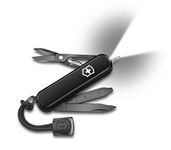 Victorinox, Signature Lite Onyx Black, Swiss Army Pocket Knife, Small, Multi Tool, Camping, 9 Functions, Blade, small, Ruler (cm), Ruler (in)