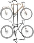 Mimoke Bicycle Stand Base for 2 Bicycles Gravity Bicycle Holder Fully Adjustable Wall Mount Garage for Roads, MTB and Hybrid Bikes Vertical Bicycle Stand Holds up to 40 kg