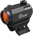 CVLIFE JackalHowl Red Dot Sight, 1x20mm 2 MOA Motion Awake Red Dot with 10 Brightness Settings, IPX7 Waterproof, Compact Optics with Absolute Co-Witness Mount